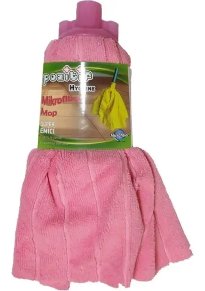Pozitif Vidalı Mikrofiber Mop Yedeği