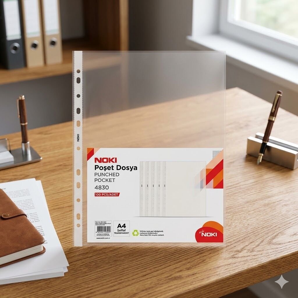 Noki Şeffaf Poşet Dosya 100 Lü ( 4830 )