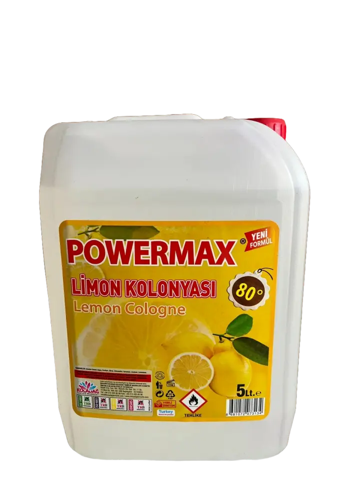 Powermax Limon Kolonyası 80 Cc 5 Litre 4 Adet