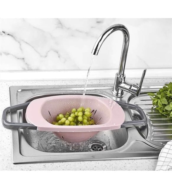 Pratik Plastık Kanatlı Mutfak Lavabo Yıkama Kurutma Süzgeç Aparat