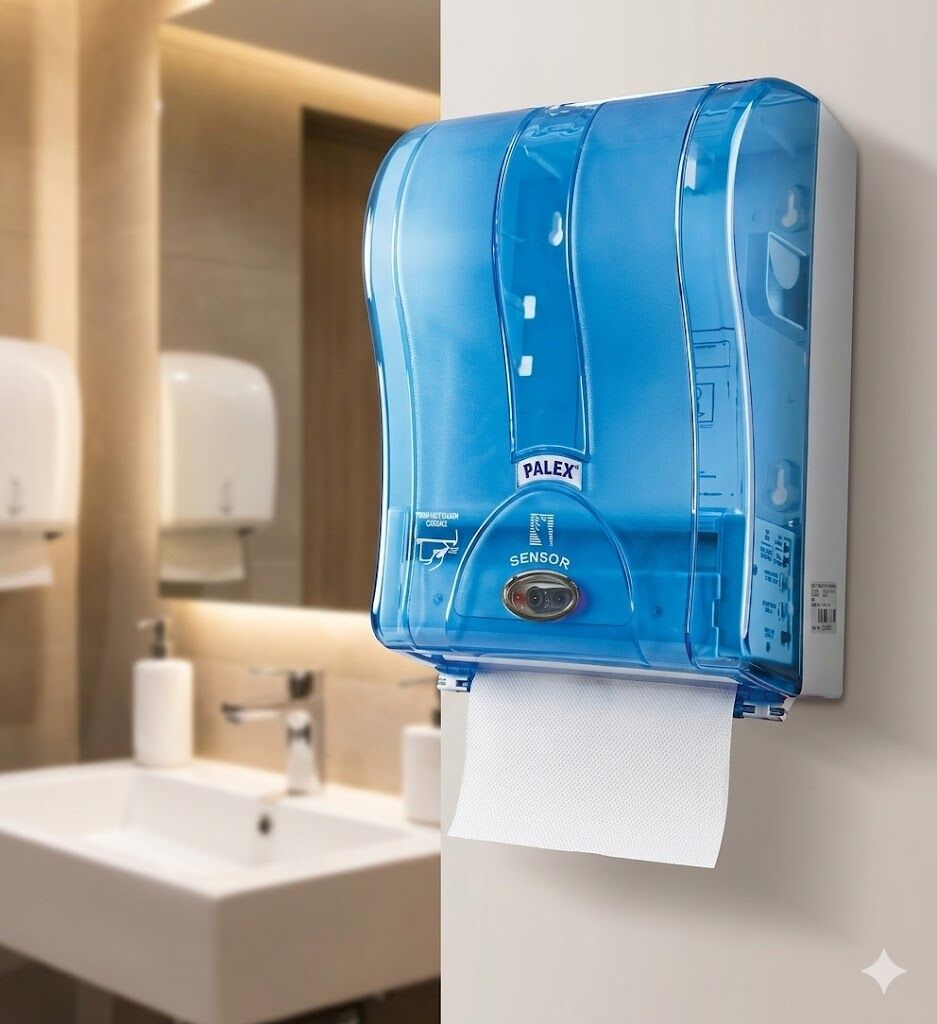 Prestij Otomatik Havlu Dispenseri Şeffaf Mavi