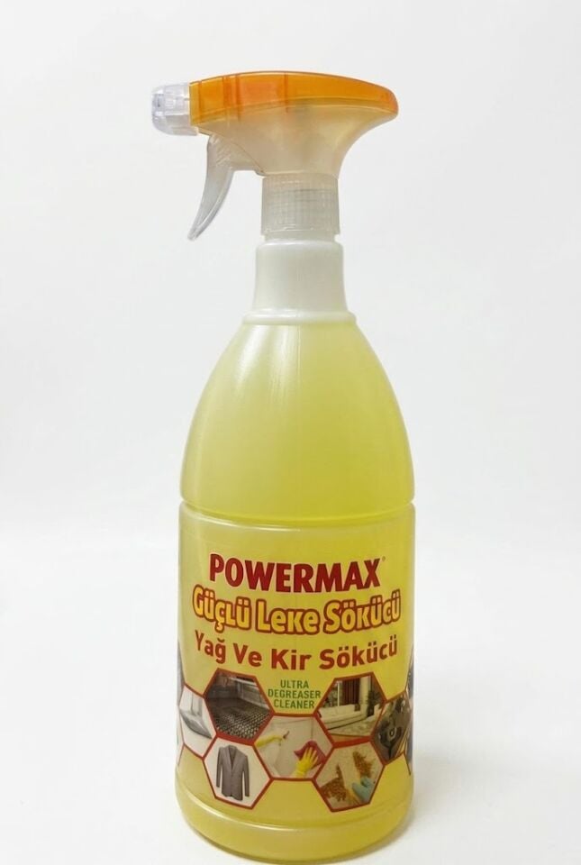 Powermax Güçlü Leke Sökücü Sarı Güç 1000 Ml 12 Adet