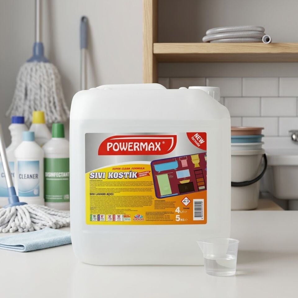 Powermax Sıvı Kostik 5 Kg 4 Adet