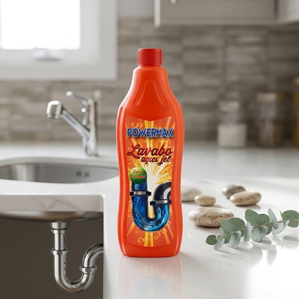Powermax Lavabo Açıcı Jel 1000 Ml 12 Adet