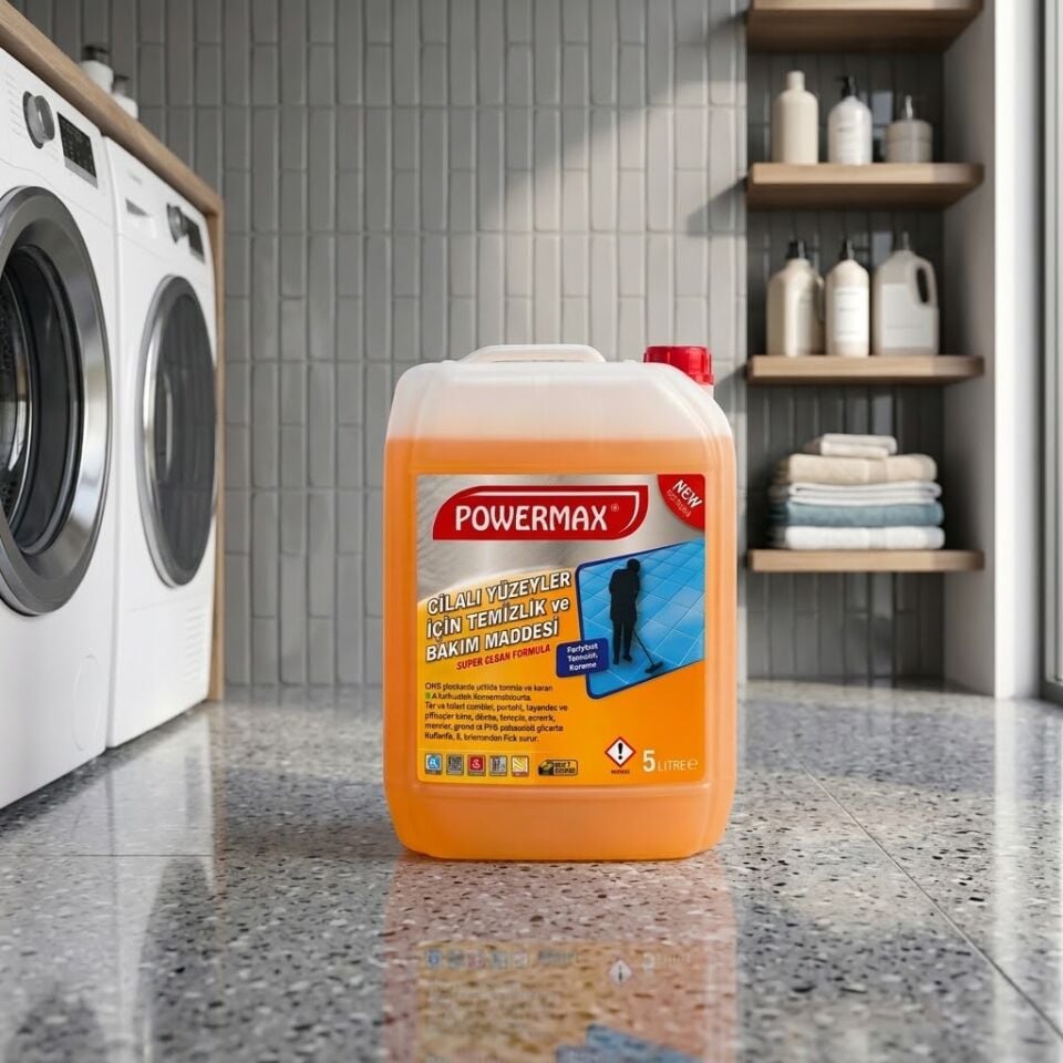Powermax Cilalı Yüzeyler İçin Temizlik Bakım Maddesi 5 Lt 4 Adet