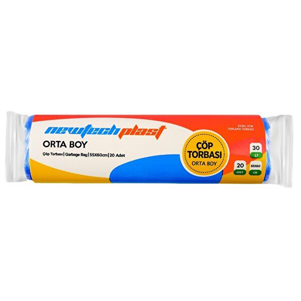 Orta Boy Çöp Poşeti 55*60 Mavi