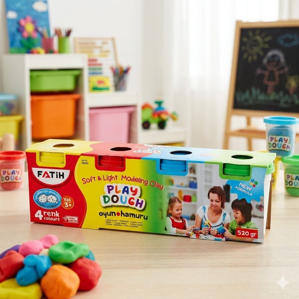 Fatih Oyun Hamuru 4 Renk