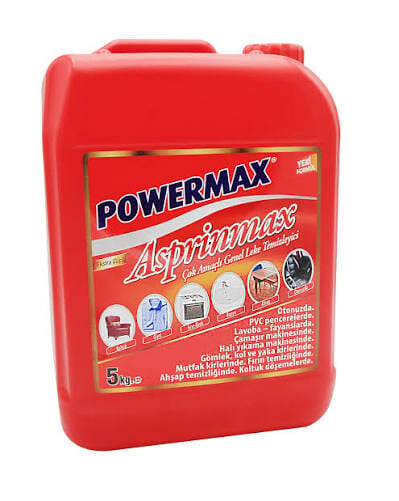 Powermax Aspirinmax Çok Amaçlı Leke Temizleyici 5 Kg 4 Adet