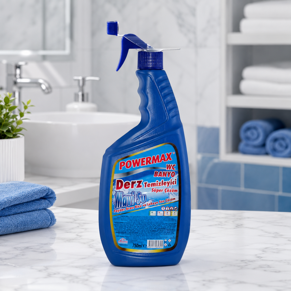 Powermax Banyo Ve Wc Fayans Derz Temizleme Sprey 750 Ml 12 Adet