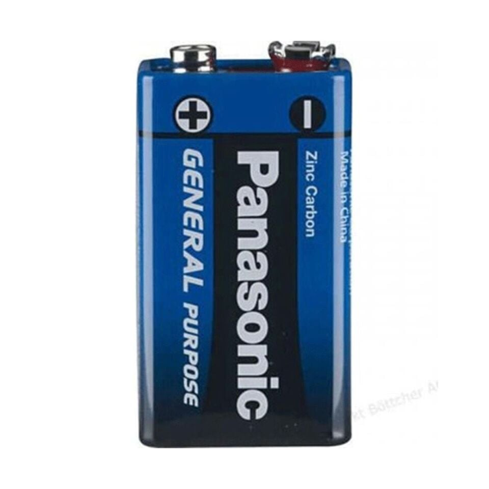 Panasonic 9 Volt Yassı Büyük Pil
