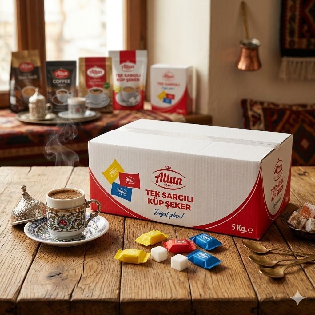 Altun Sargılı Küp Şeker 5 Kg