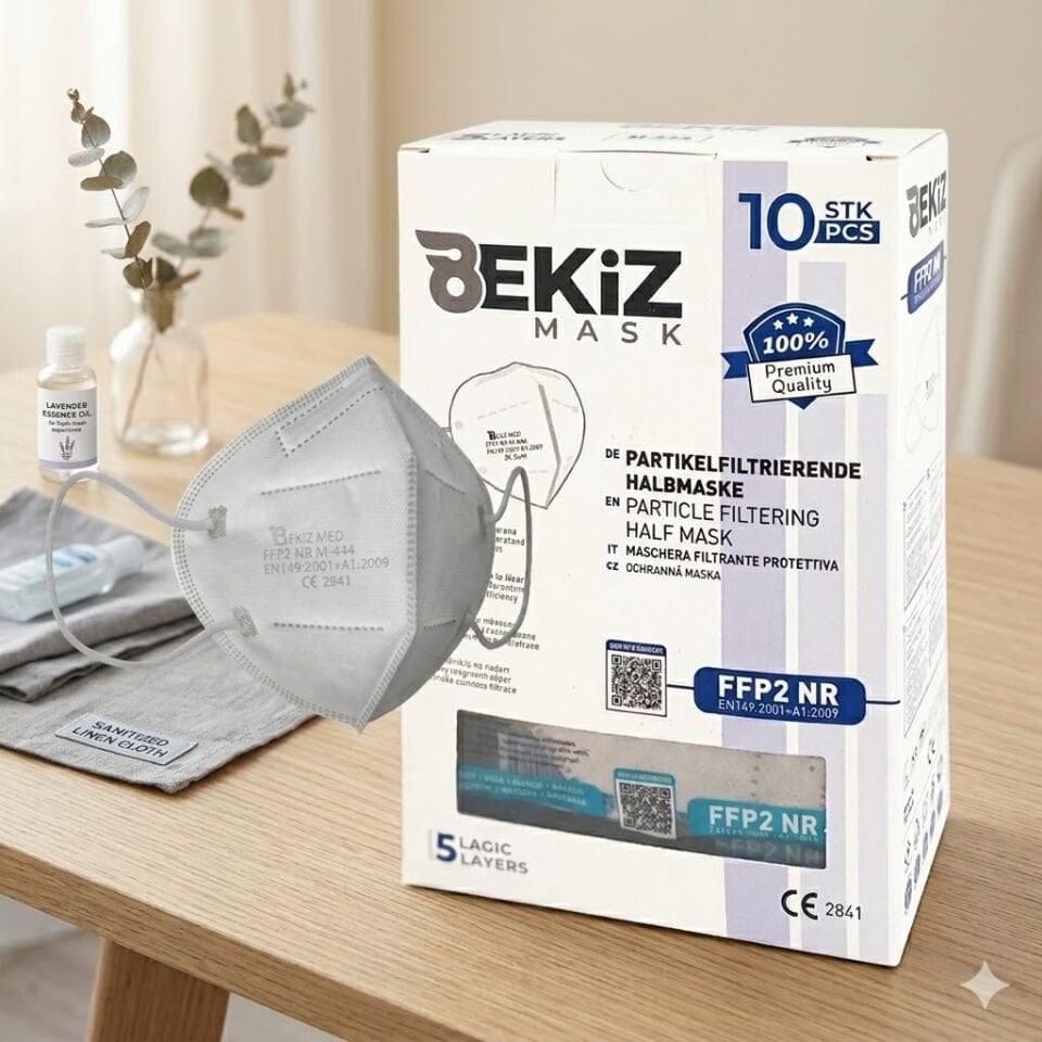 Sekiz Mask N95 Ffp2 Tek Tek Ambalajlı Maske 10 Lu