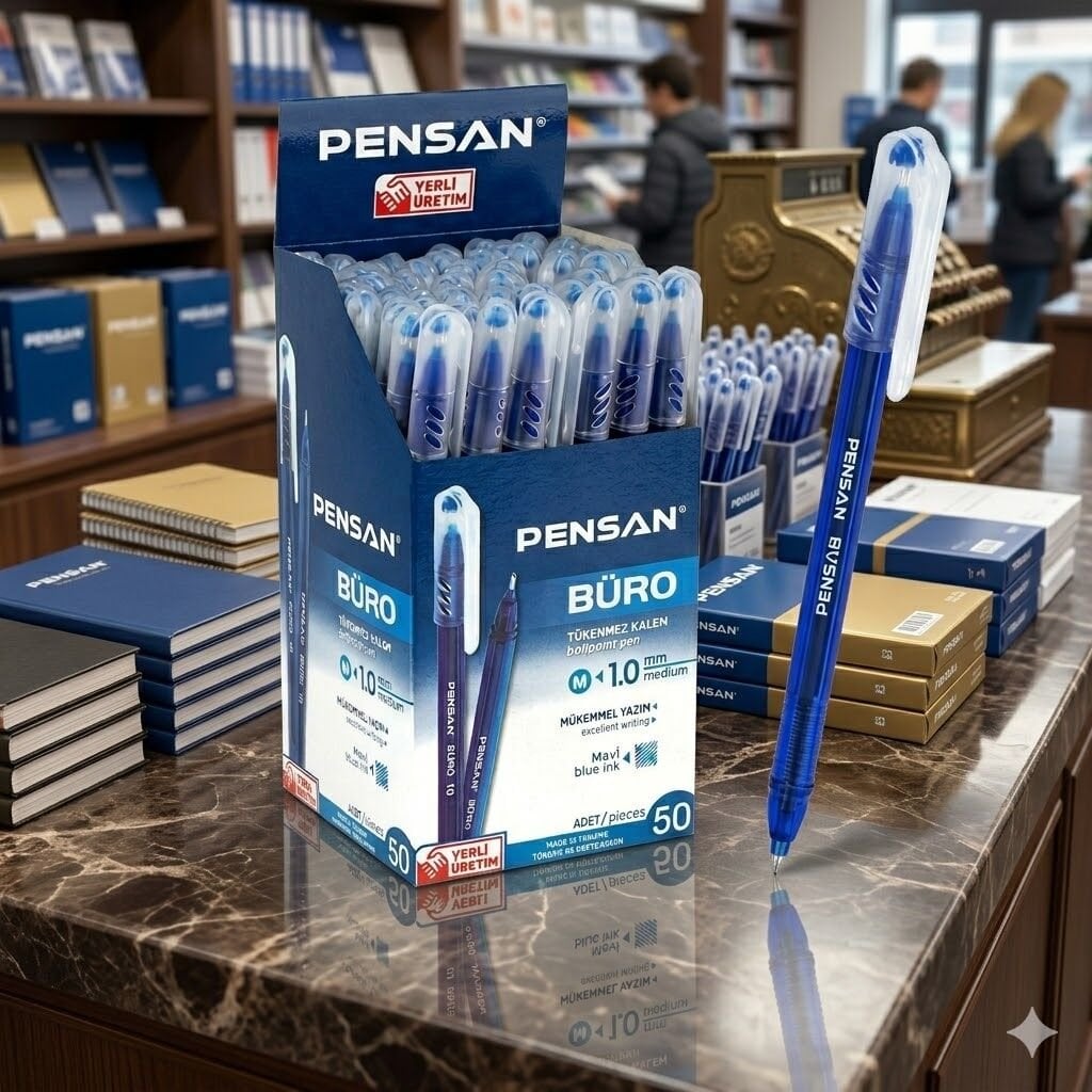 Pensan 2270 Büro Tükenmez Kalem Mavi 50 Adet