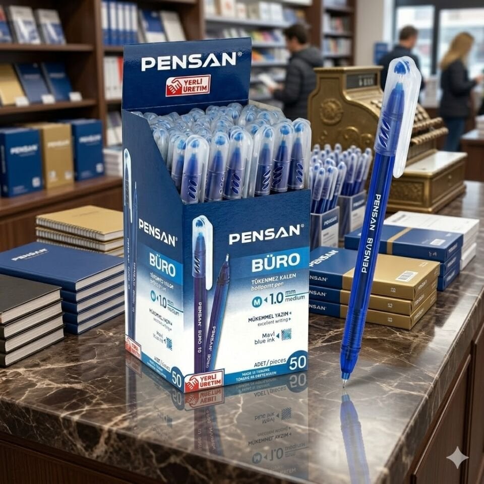 Pensan 2270 Büro Tükenmez Kalem Mavi 50 Adet