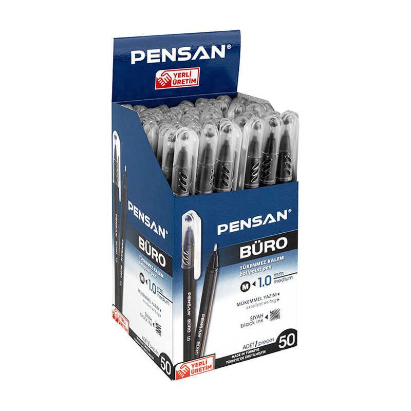 Pensan 2270 Büro Tükenmez Kalem Siyah 50 Adet