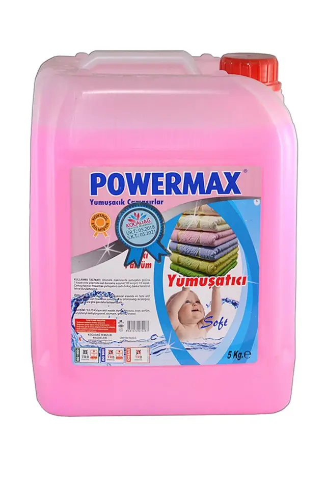 Powermax Extra Çamaşır Yumuşatıcısı 5 Kg 4 Adet