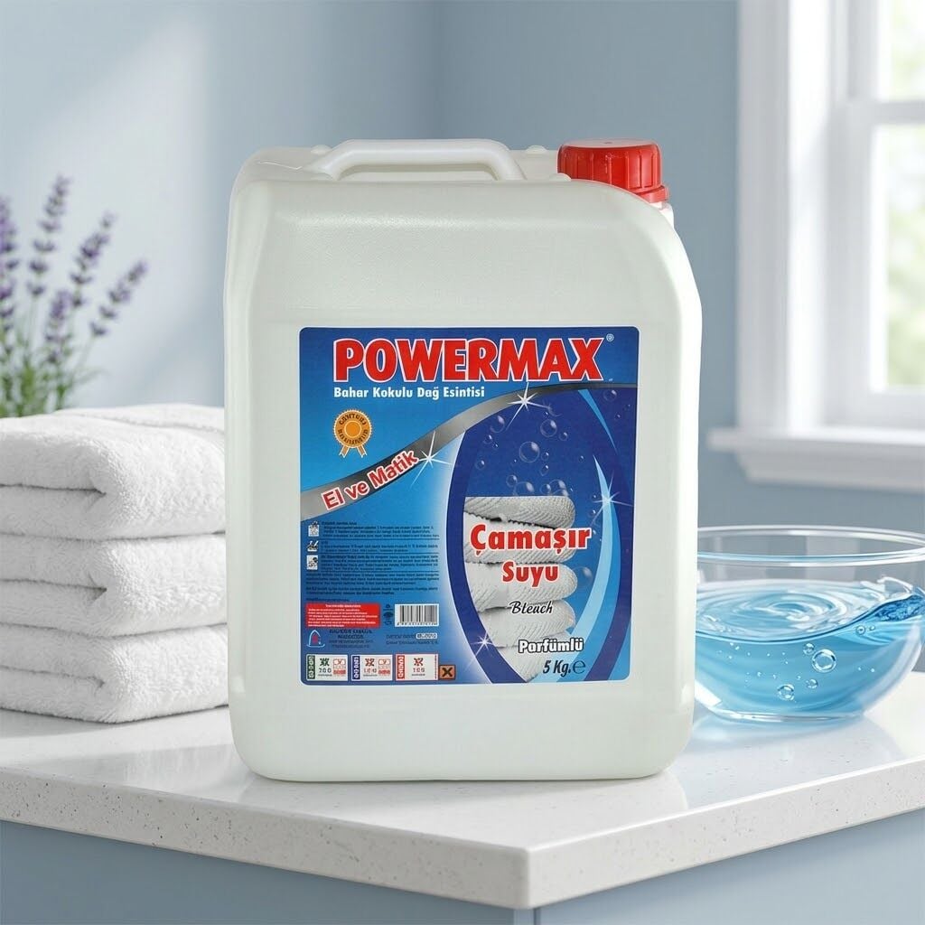 Powermax Parfümlü Çamaşır Suyu 5 Kg 4 Adet