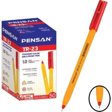 Pensan Tr-23 Tükenmez Kalem Kırmızı 50 li