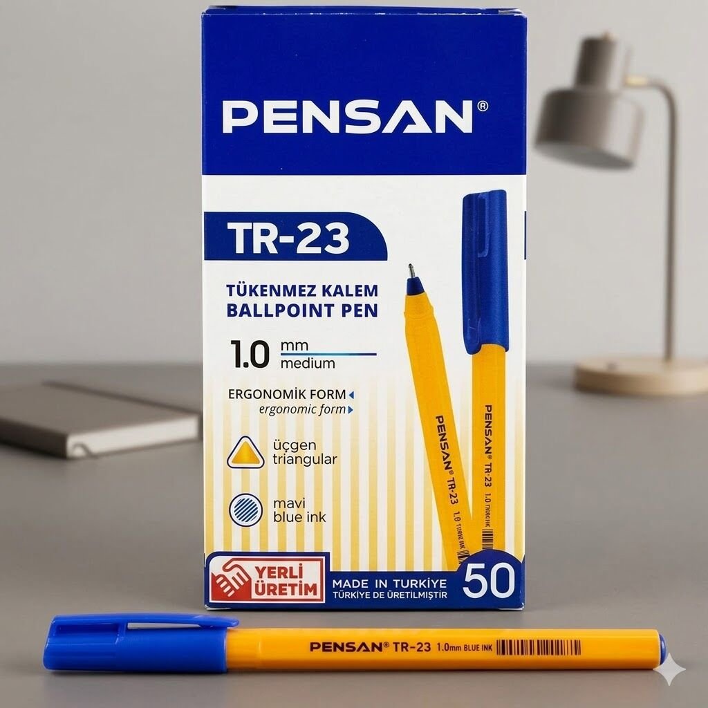 Pensan Tr-23 Tükenmez Kalem Mavi 50 li