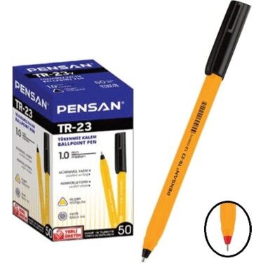 Pensan Tr-23 Tükenmez Kalem Siyah 50 li