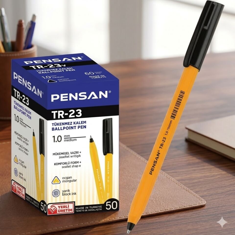 Pensan Tr-23 Tükenmez Kalem Siyah 50 li