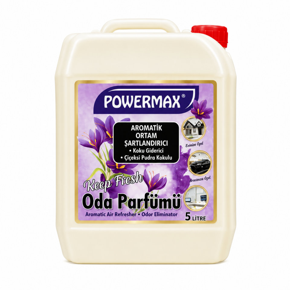 Powermax Oda Parfümü Hava Şartlandırıcı 5 Litre 4 Adet