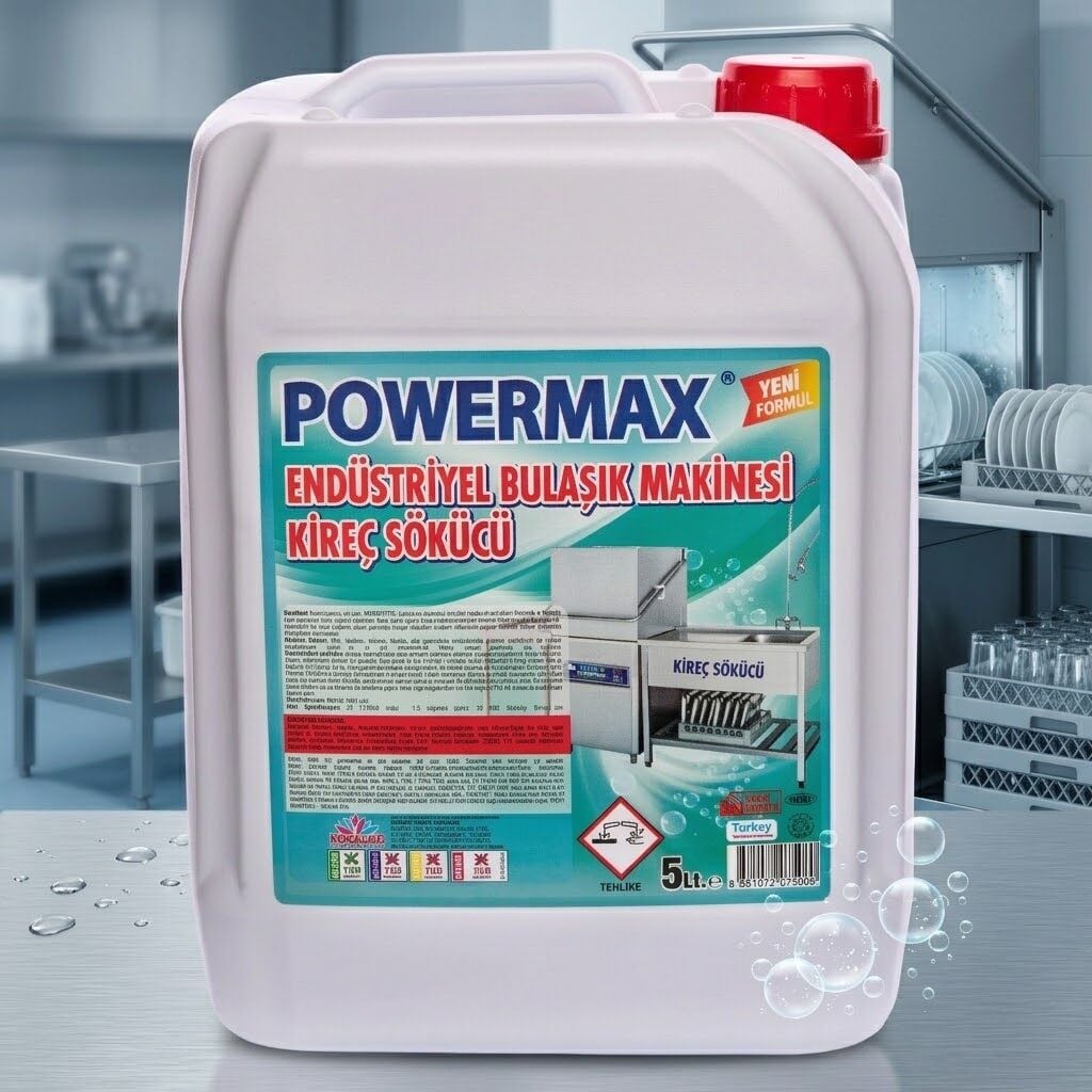 Powermax Endüstriyel Bulaşık Makinesi Kireç Giderici 5 Kg 4 Adet
