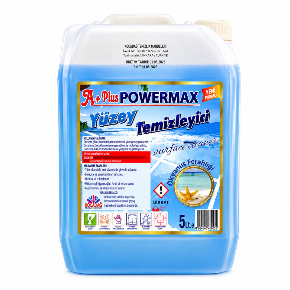 Aplus Powermax Genel Yüzey Temizleyici 5 Kg 4 Adet