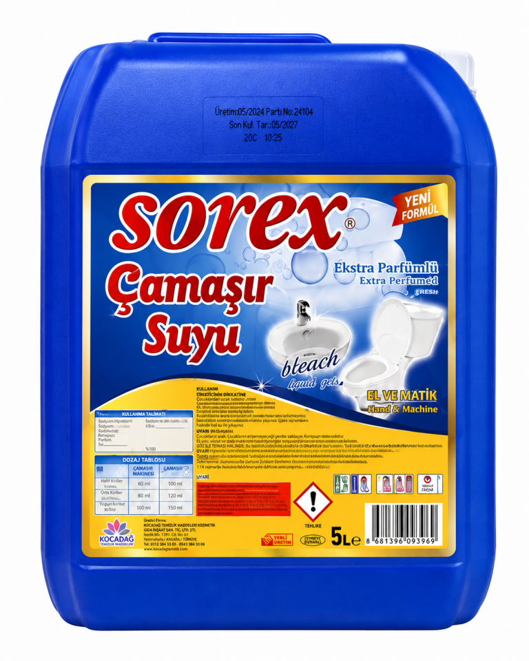 Sorex Çamaşır Suyu 5 Kg 4 Adet