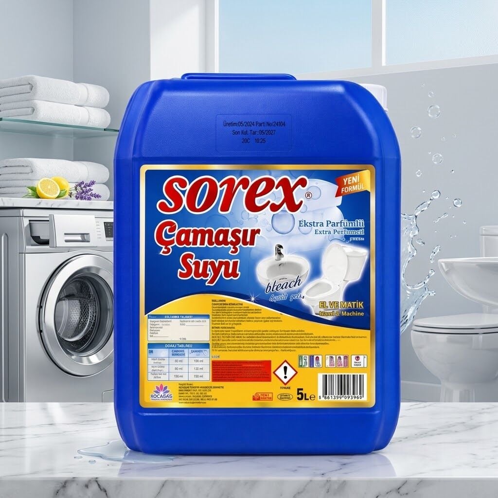 Sorex Çamaşır Suyu 5 Kg 4 Adet