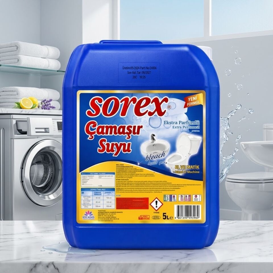 Sorex Çamaşır Suyu 5 Kg 4 Adet