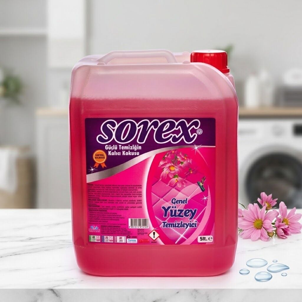 Sorex Parfümlü Genel Yüzey Temizleyici 5 Litre 4 Adet