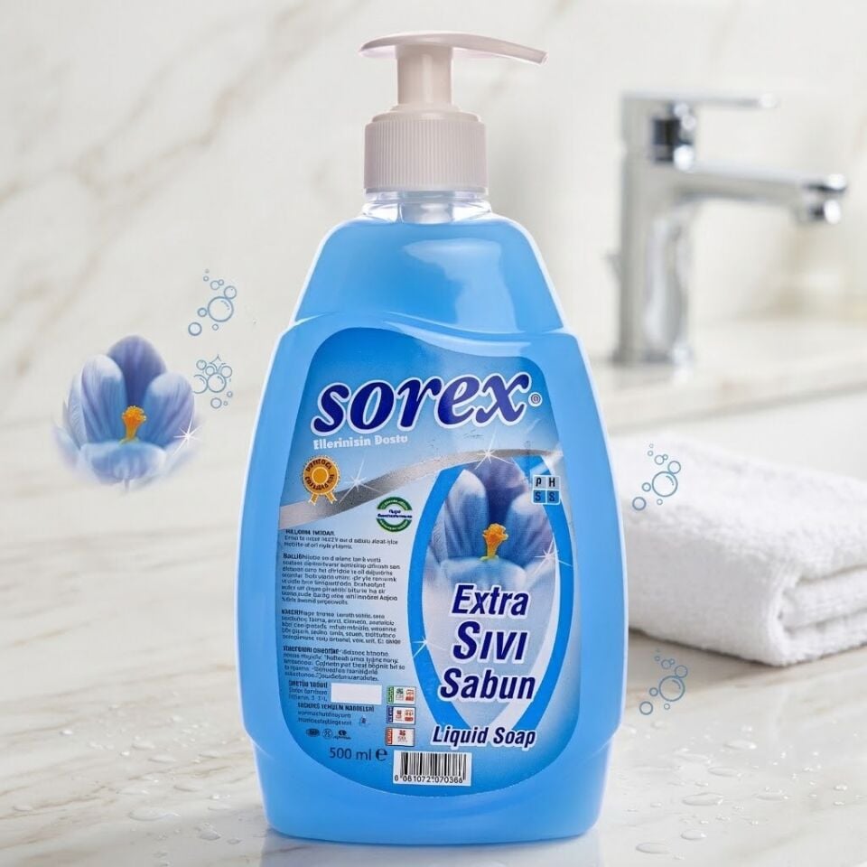 Sorex Sıvı Sabun Pompalı 500 ml 20 Adet