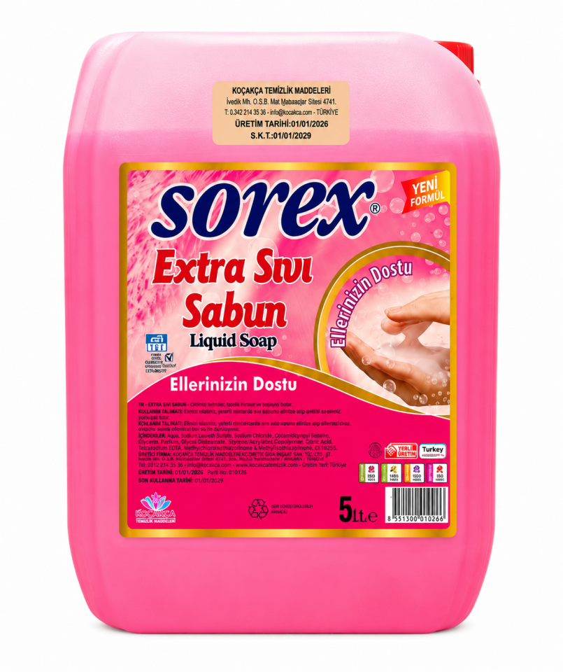 Sorex Sıvı Sabun 5 Litre 4 Adet