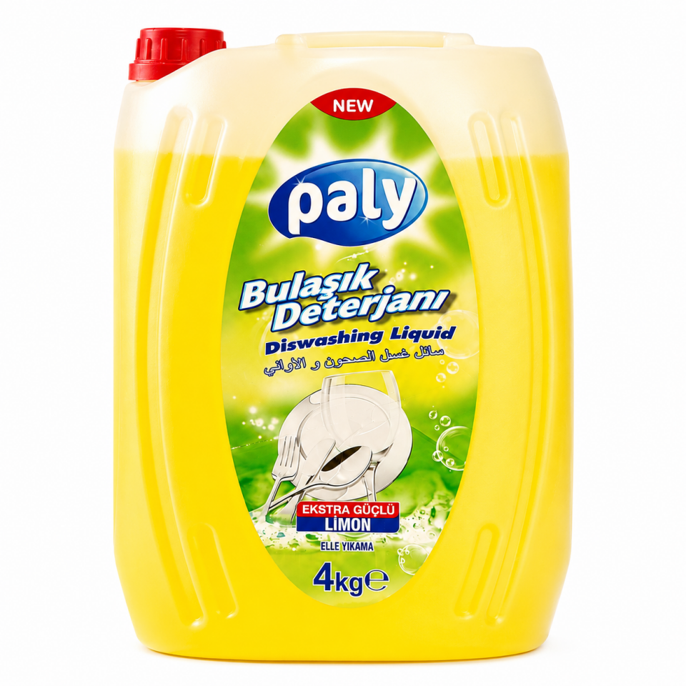 Paly Extra Sıvı Bulaşık Deterjanı Yesil Sarı 4000 Ml 4 Adet