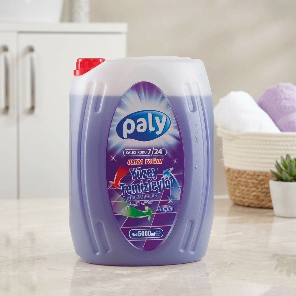 Paly Yoğun Yüzey Temizleyici Pembe-  Lavanta - Mavi 5 Kg 4 Adet