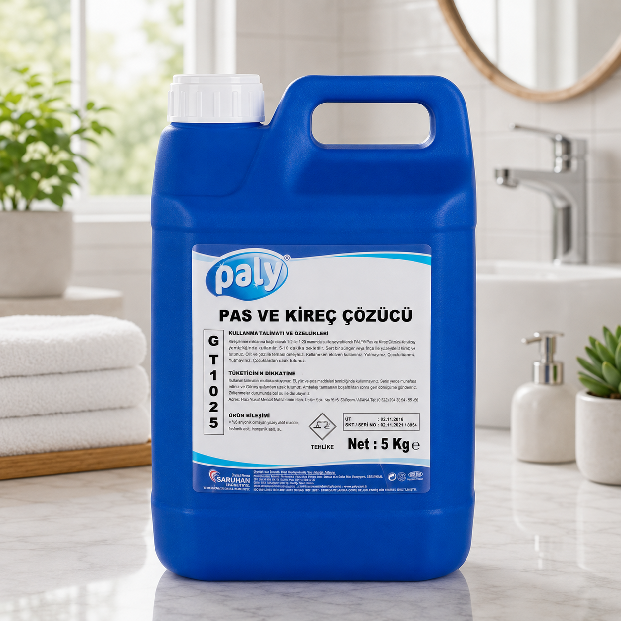 Paly Pas Ve Kireç Çözücü 5 Kg 4 Adet