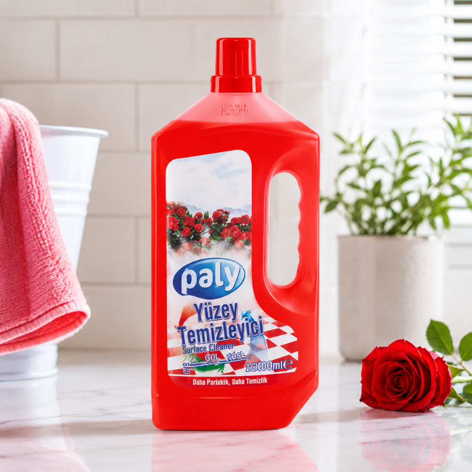 Paly Parfümlü Yüzey Temizleyici Kırmızı 1000 Ml 12 Adet