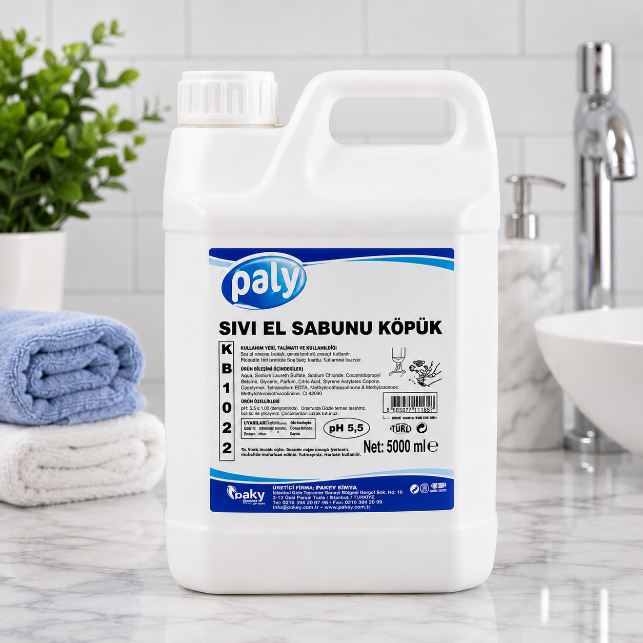 Paly Köpük El Sabunu 5 Kg 4 Adet