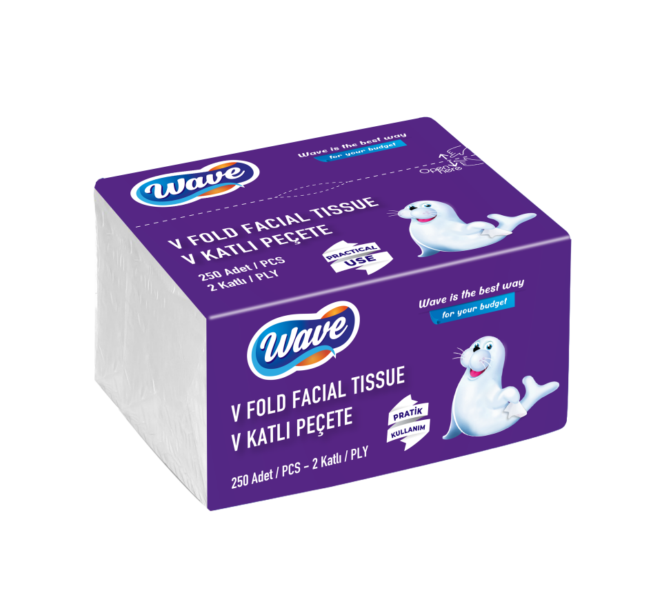 Wave  V Katlı Peçete 250X18 ( 11,5 X 20 )