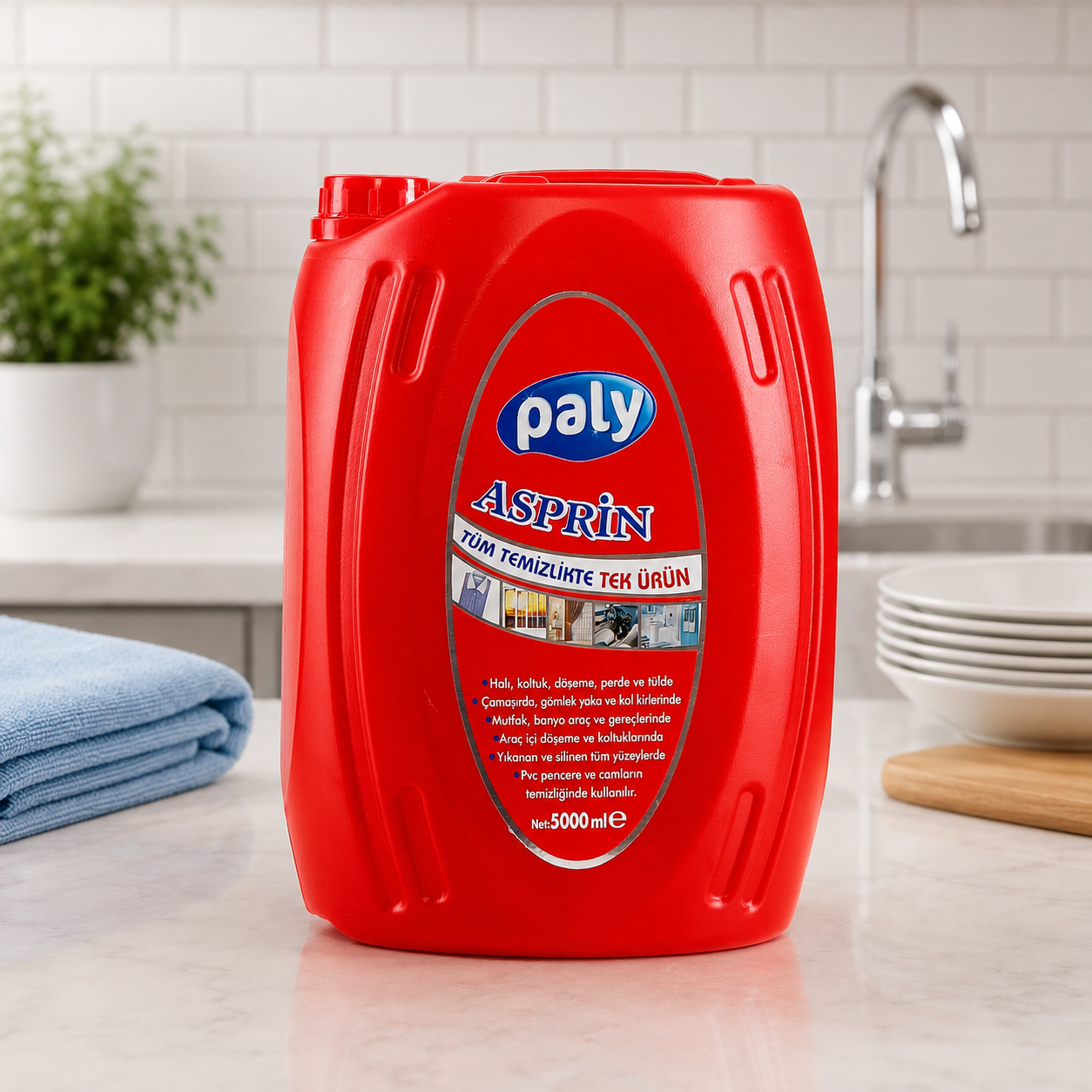 Paly Çok Amaçlı Asprin 5000 ml 4 Adet
