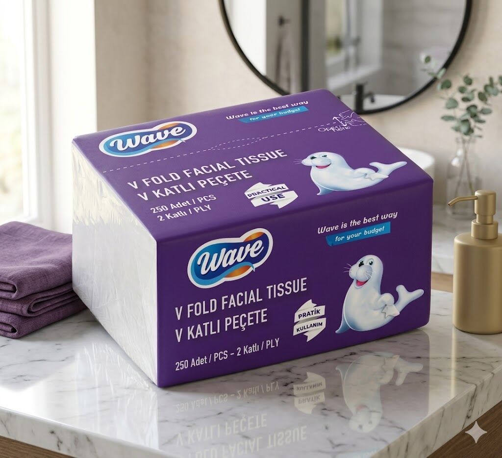 Wave  V Katlı Peçete 250X18 ( 11,5 X 20 )