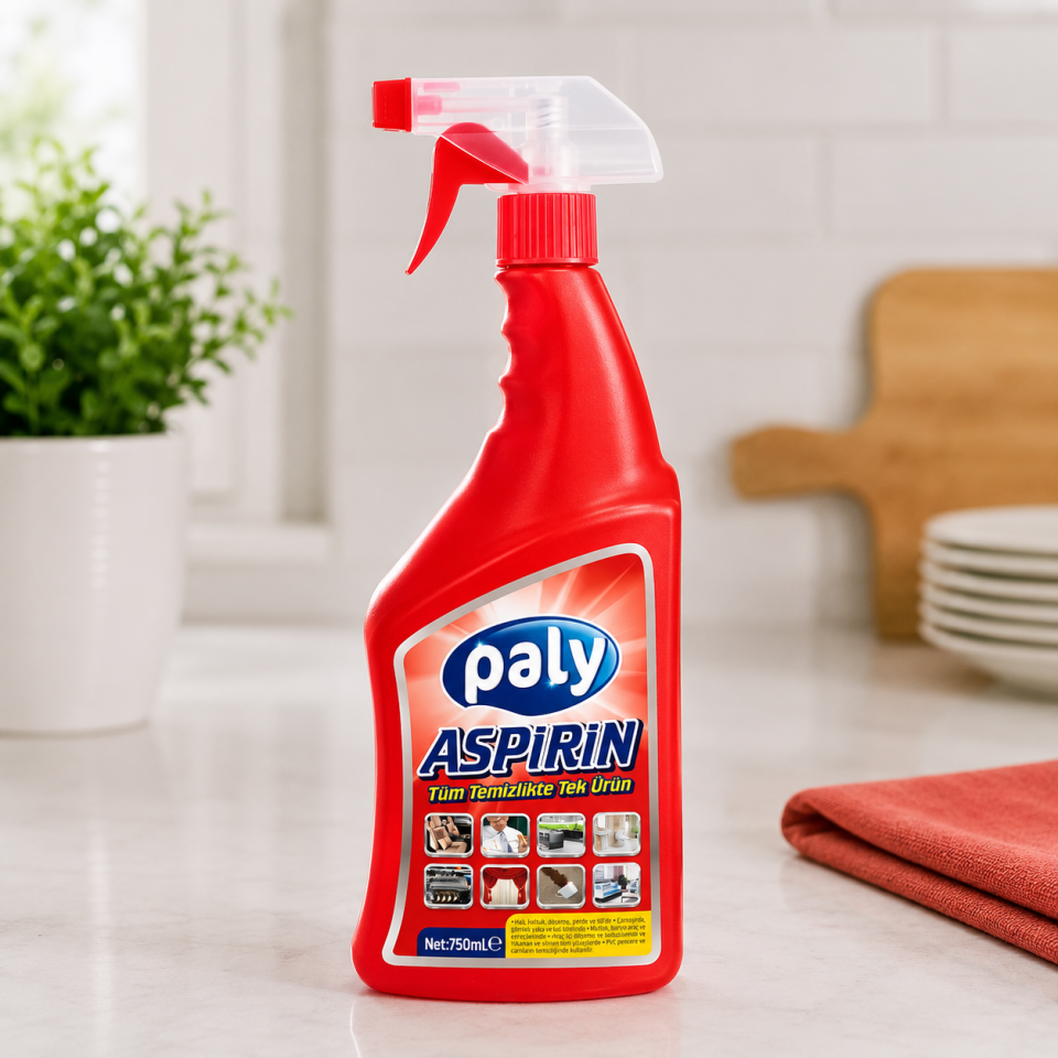Paly Çok Amaçlı Asprin 750 Ml 12 Adet
