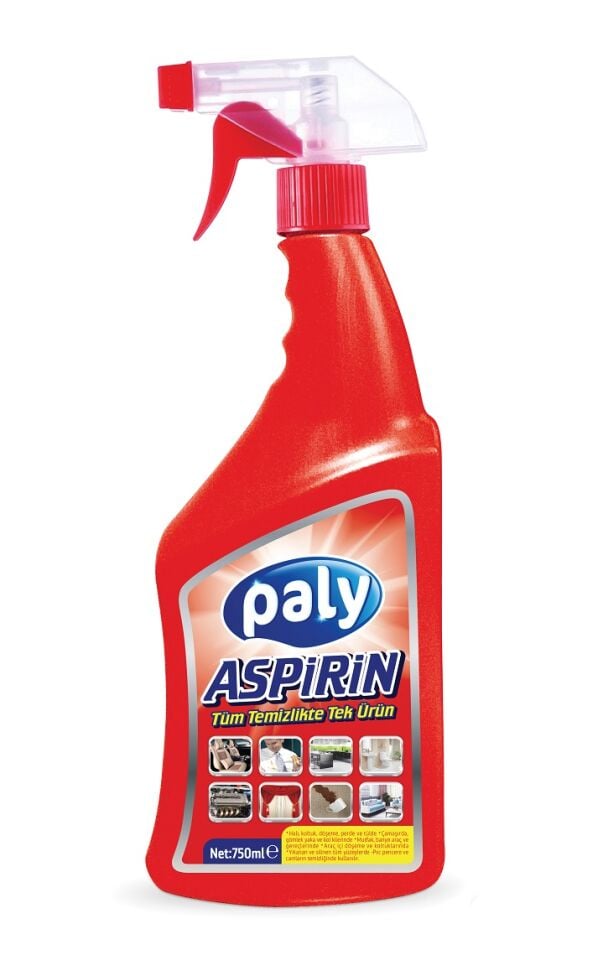 Paly Çok Amaçlı Asprin 750 Ml 12 Adet