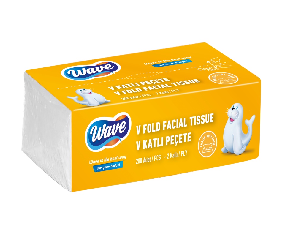 Wave V Katlı Peçete 200X18 ( 20 X 20 )