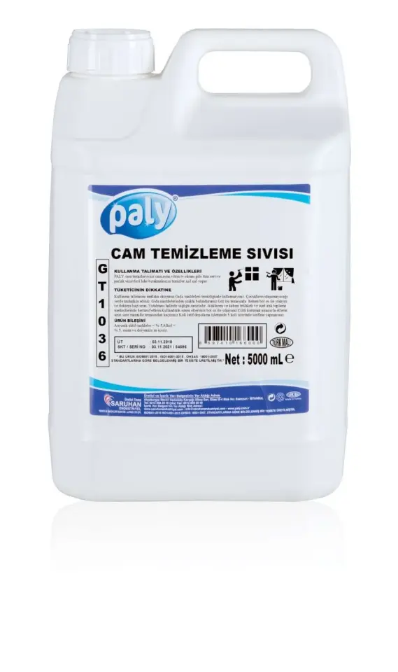 Paly Cam Temizleme Sıvısı 5 Kg 4 Adet