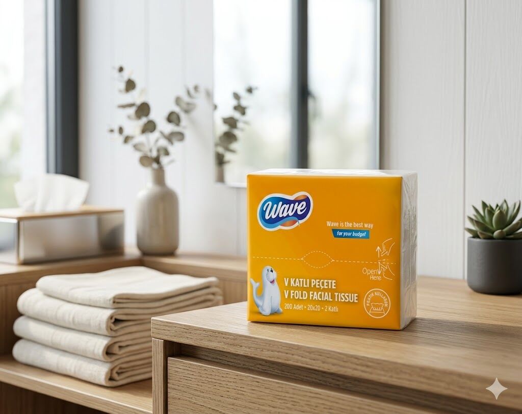 Wave V Katlı Peçete 200X18 ( 20 X 20 )