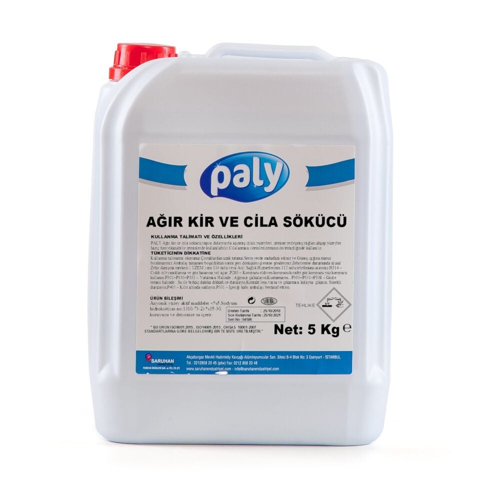 Paly Ağır Kir Yağ Sökücü 5 Kg 4 Adet