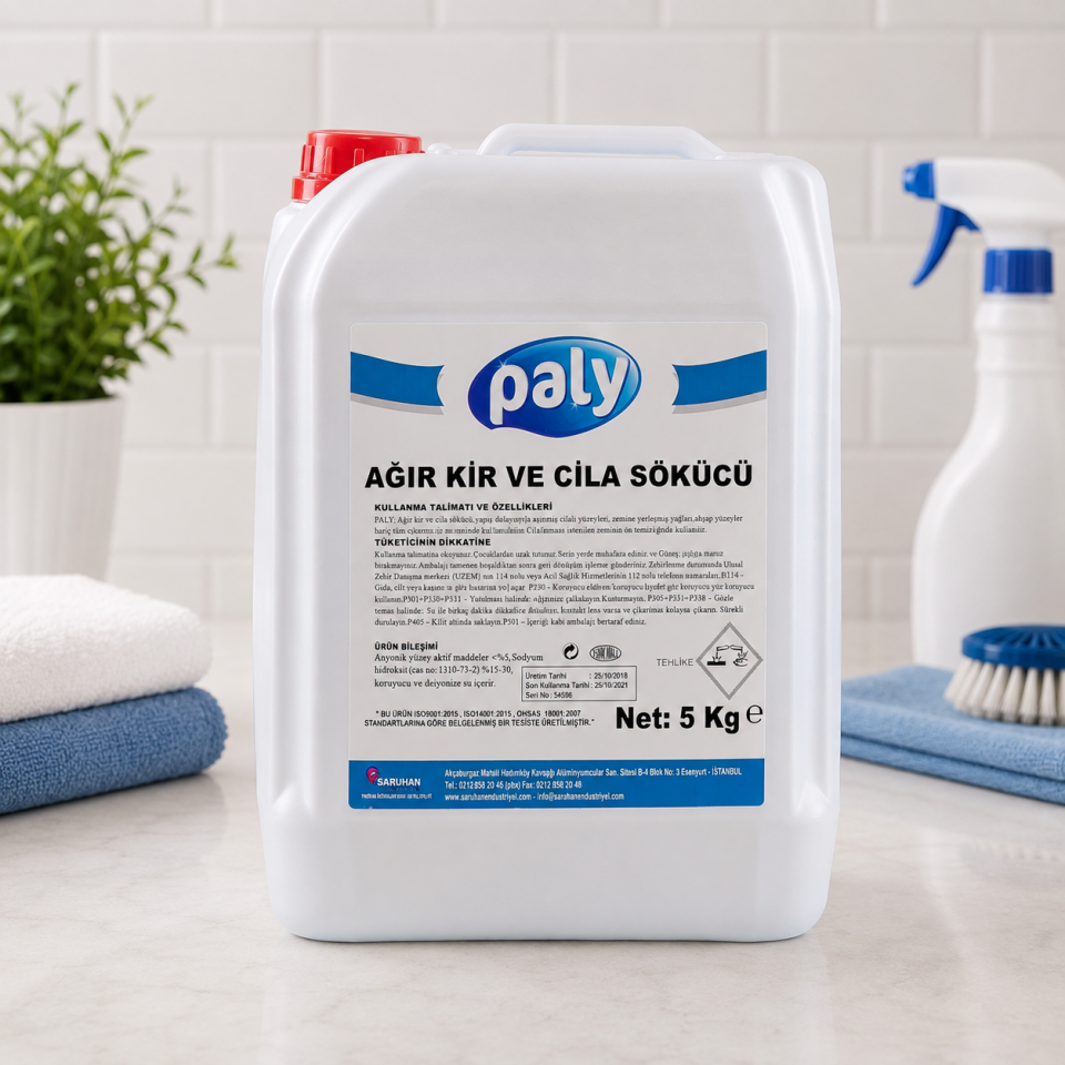 Paly Ağır Kir Yağ Sökücü 5 Kg 4 Adet