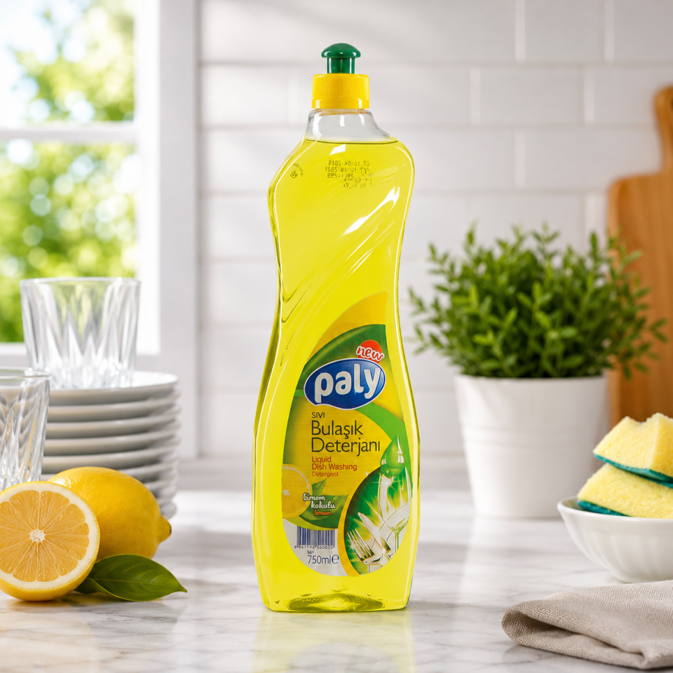 Paly Active Bulaşık Deterjanı Yeşil-Sarı 750 Ml 20 Adet